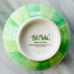 Bob Mackie•(4) Ceramic Soup/Cereal Bowls•HAND-PAINTED•Green Stripes and Flowers