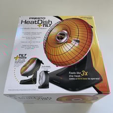 Presto Heat Dish Plus TILT Parabolic Electric Heater 1000W Portable 07928