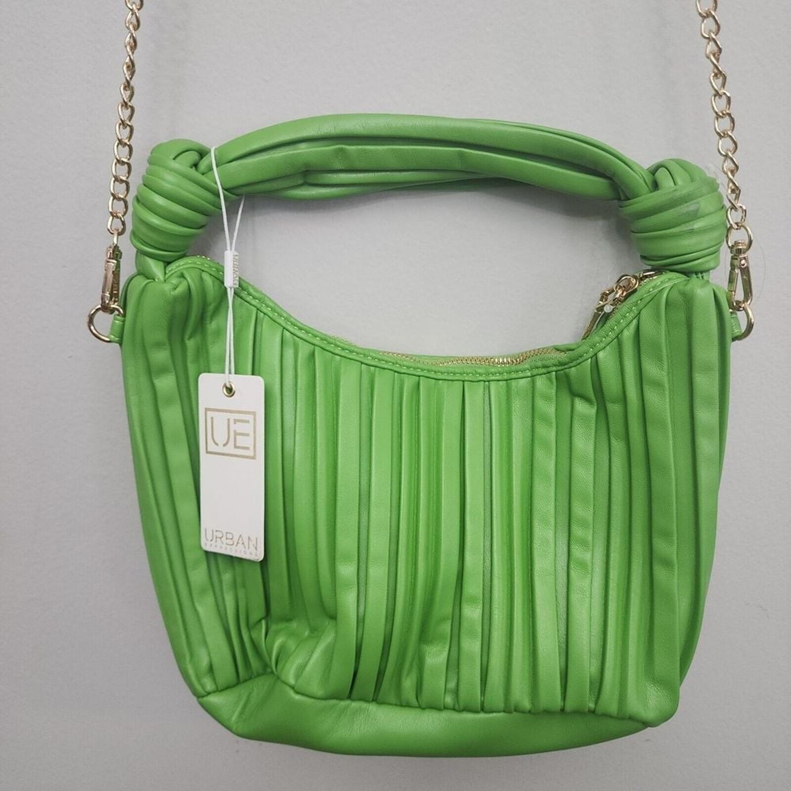 Urban Expressions Green Vegan  Leather Crossbody Purse NEW