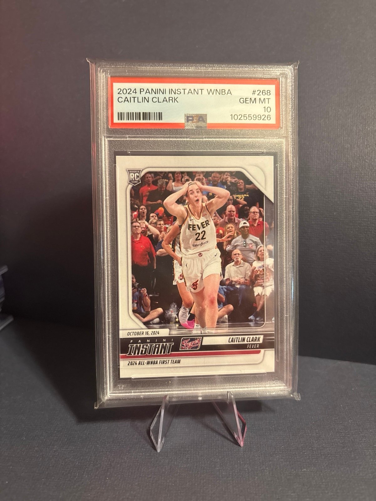 Caitlin Clark Numbered PSA 10 Rookie Card