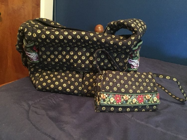 Vintage Vera Bradley Diaper Bag, Wallet