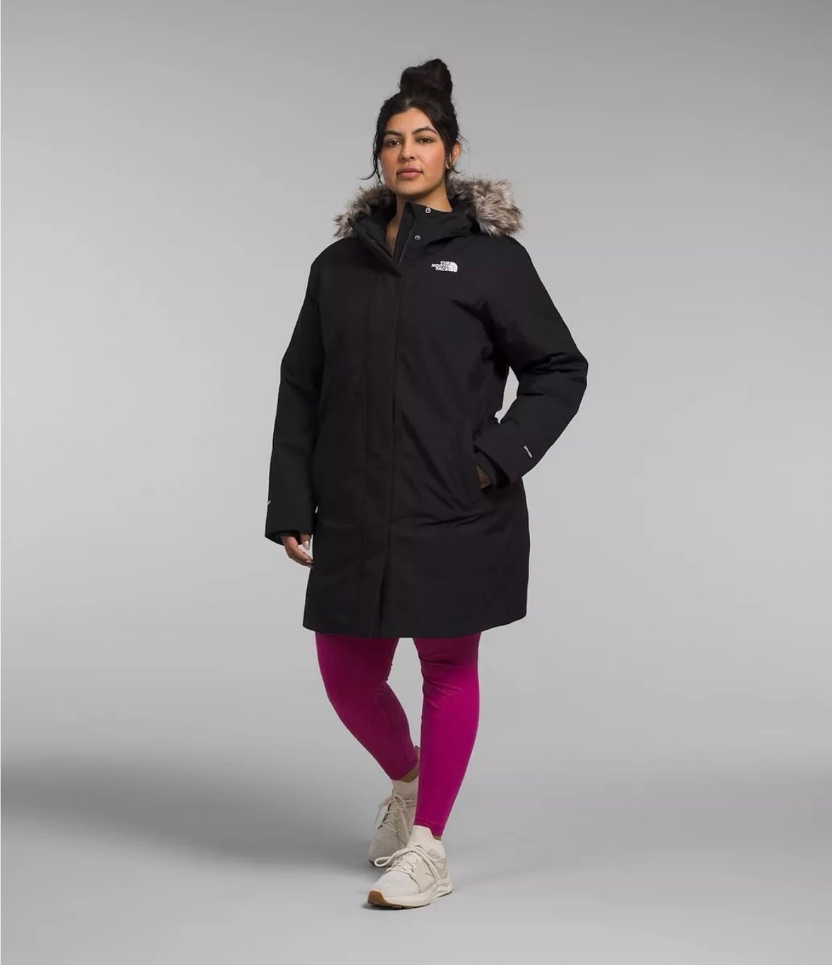 NEW The North Face Arctic Hooded 600 Down Fill Parka Coat Black Size 3X 350