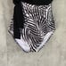 TOMMY BAHAMA Black White Island Sculpt V-Neck Faux Wrap One-Piece Bathing Suit