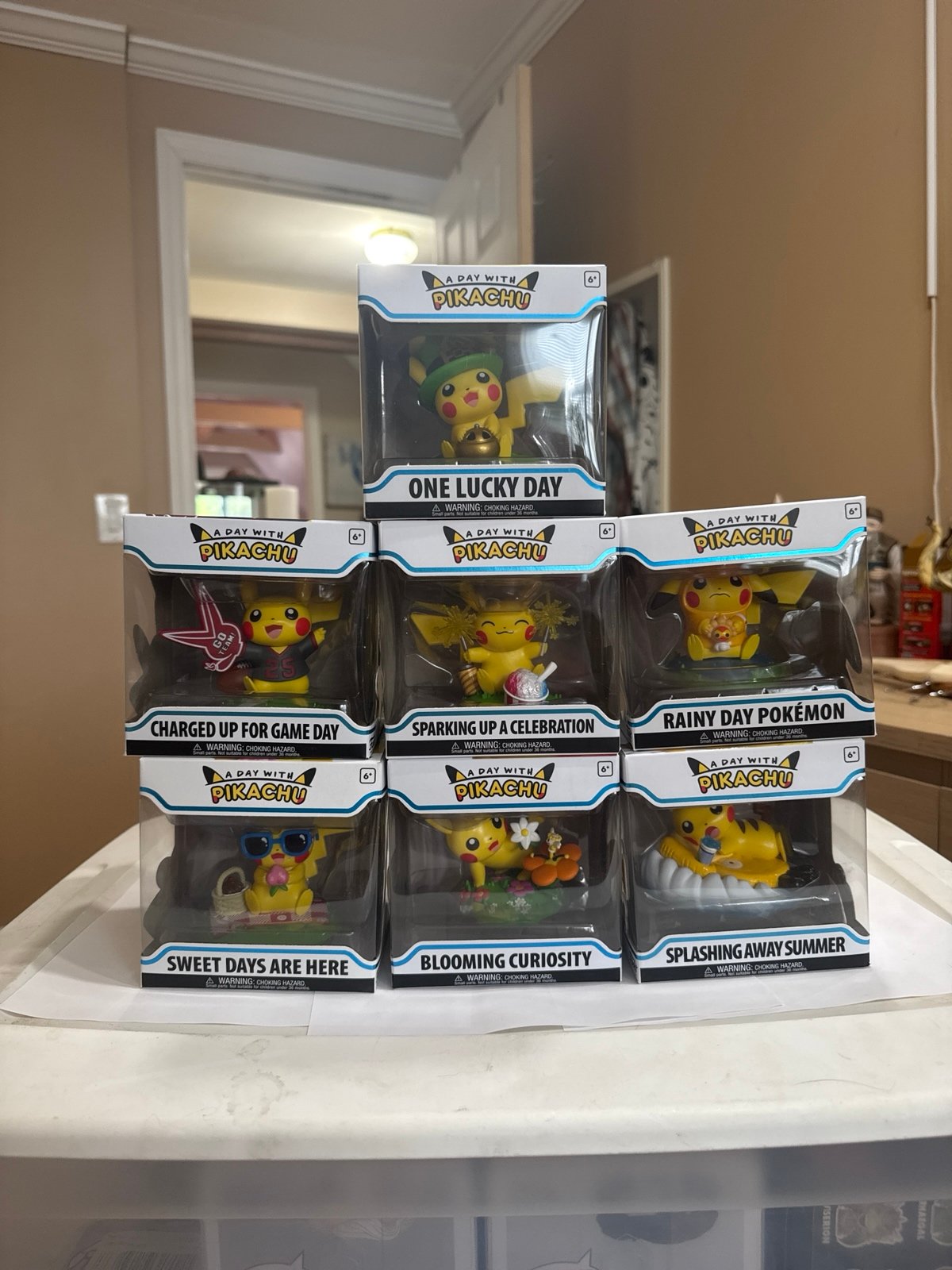 A Day with Pikachu 7 piece Funko set
