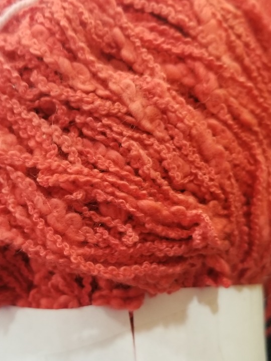 Newtons Yarn Country 100% Ring Spun Cotton Boucle 1/2 lb - Persimmon
