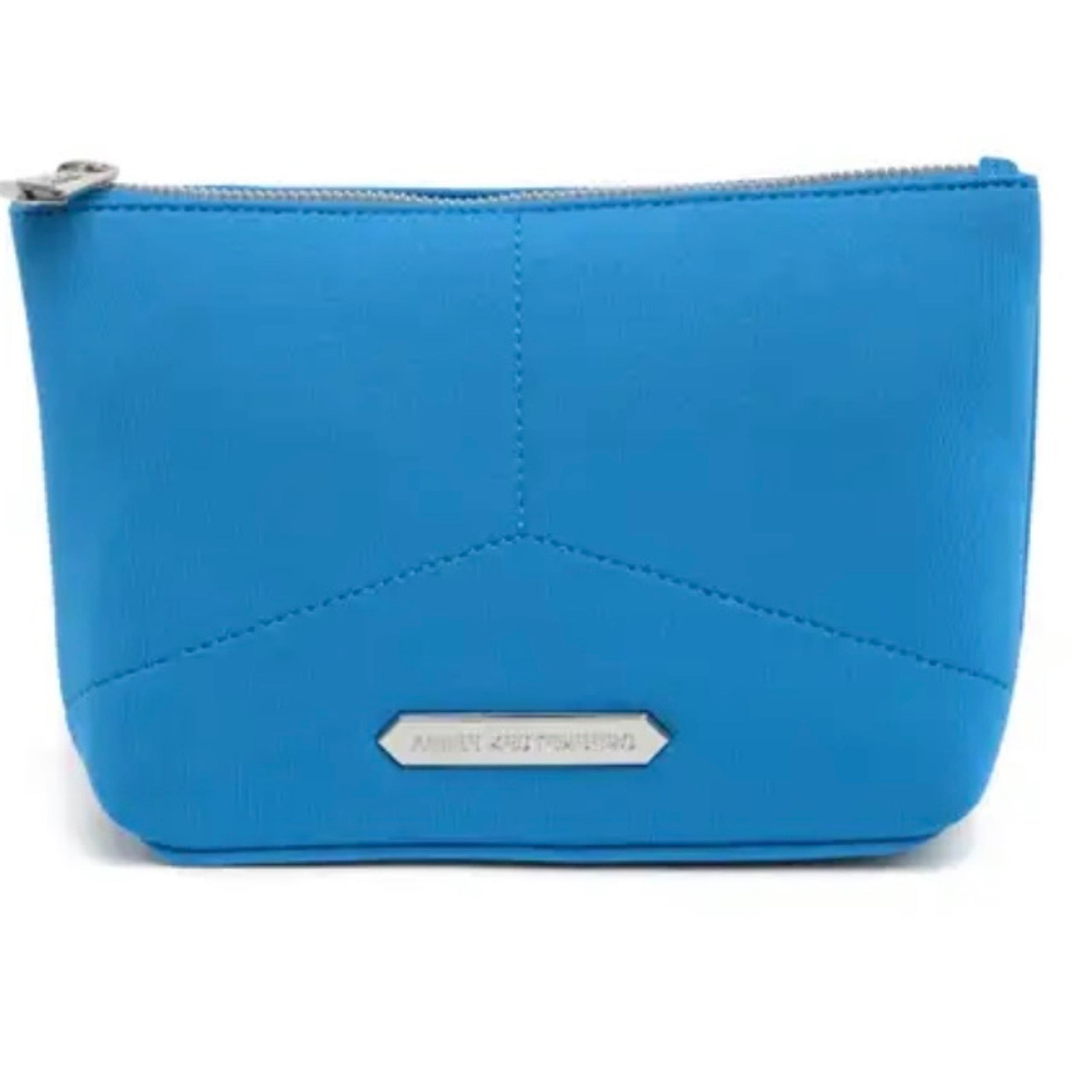 Aimee Kestenberg Skyler Clutch Zip Lined Neoprene Travel Pouch Memphis Blue #477