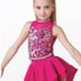 Weissman Showtime Girls All Electric Dance Costume -hot pink size XSC 4/5