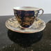 Vintage Aynsley Cobalt Blue and Gold Teacup and Saucer, England