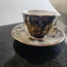 Vintage Aynsley Cobalt Blue and Gold Teacup and Saucer, England