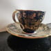 Vintage Aynsley Cobalt Blue and Gold Teacup and Saucer, England