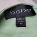 Y2K Vintage BEBE Lime Green Bias Cut Silk Chiffon Trim Surplice Halter Top M