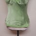 Y2K Vintage BEBE Lime Green Bias Cut Silk Chiffon Trim Surplice Halter Top M