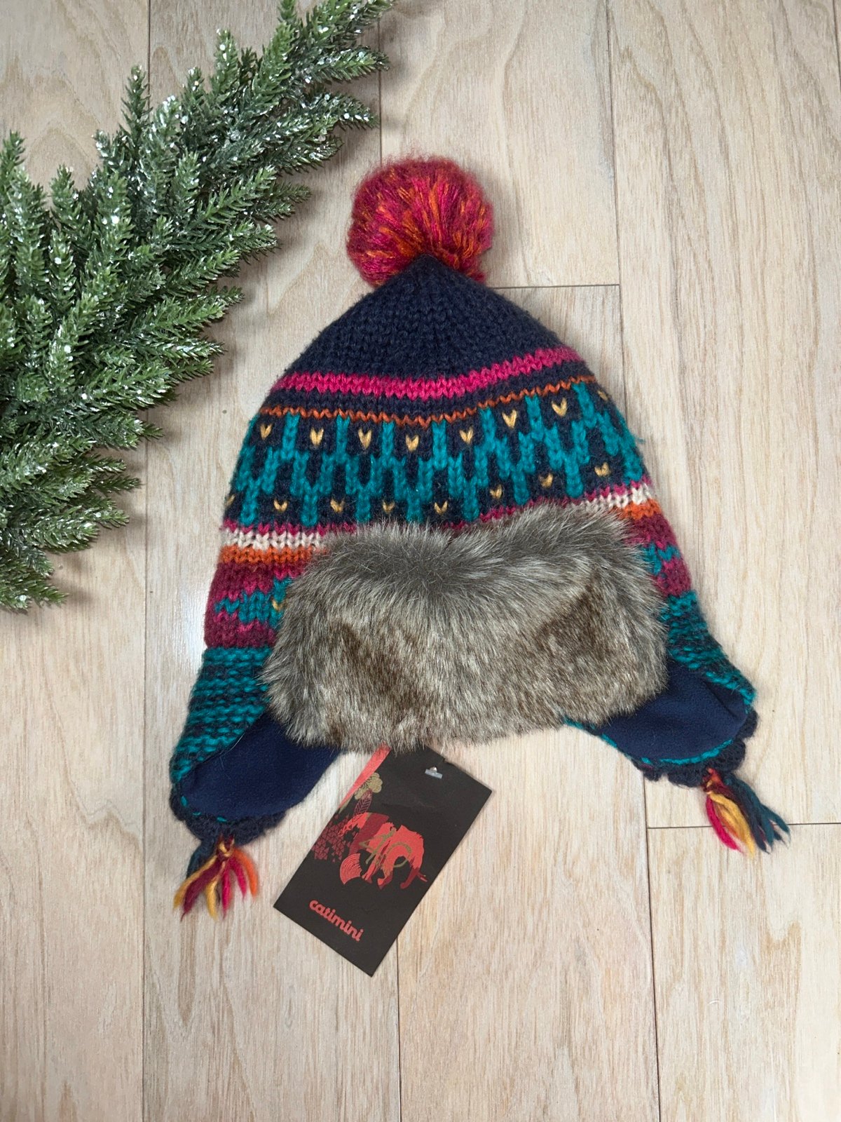 Hat by French designer Catimini, child 6-8 Y, 58cm