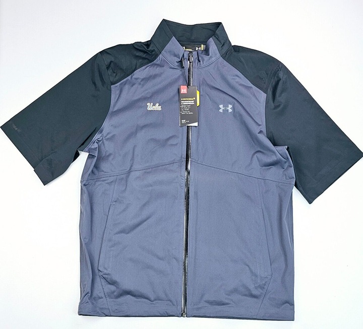 Under Armour Loose Golf Size Large Men's UCLA Short Sleeve Storm 3 Jacket NWT
