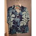 NWT Hilo Hattie Womens Blue Hawaiian Shirt Aloha Camp Hibiscus Short Sleeve