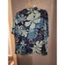 NWT Hilo Hattie Womens Blue Hawaiian Shirt Aloha Camp Hibiscus Short Sleeve