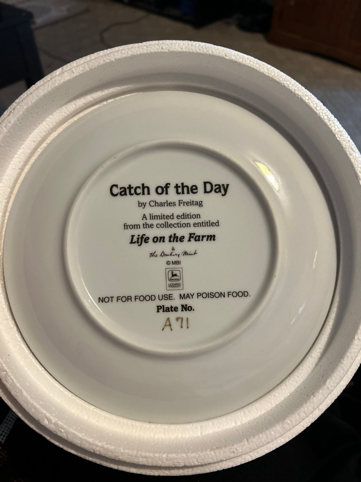 Catch of the Day By Charles Freitag Vintage Plate