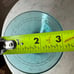 VTG Hourglass Decor Dual Sided Drinking Glass Purple Teal Glass Unique Accent