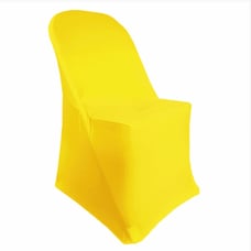 Yellow chair cover spandex qty of 70