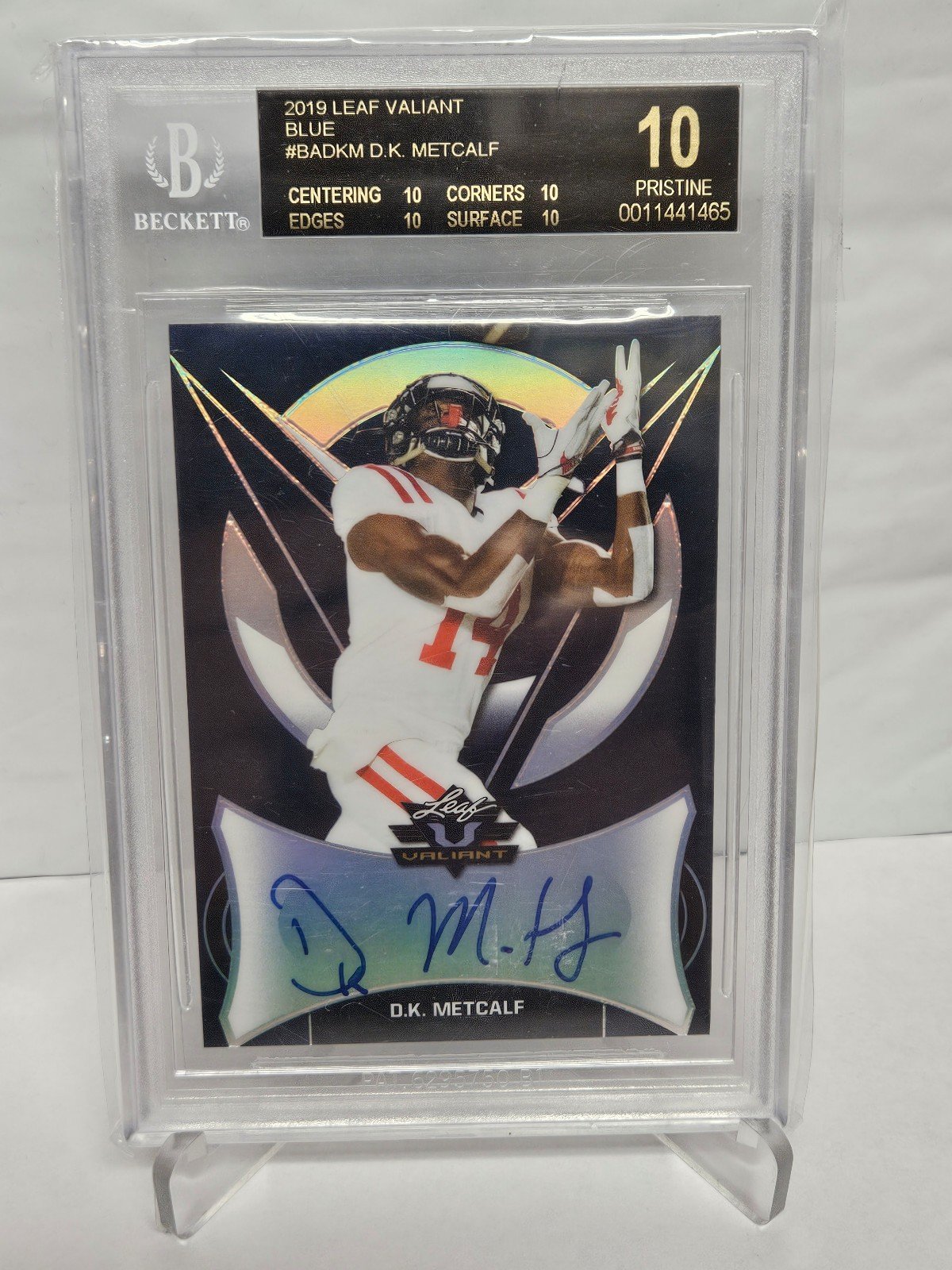 Black Label BGS 10 DK Metcalf autograph rookie