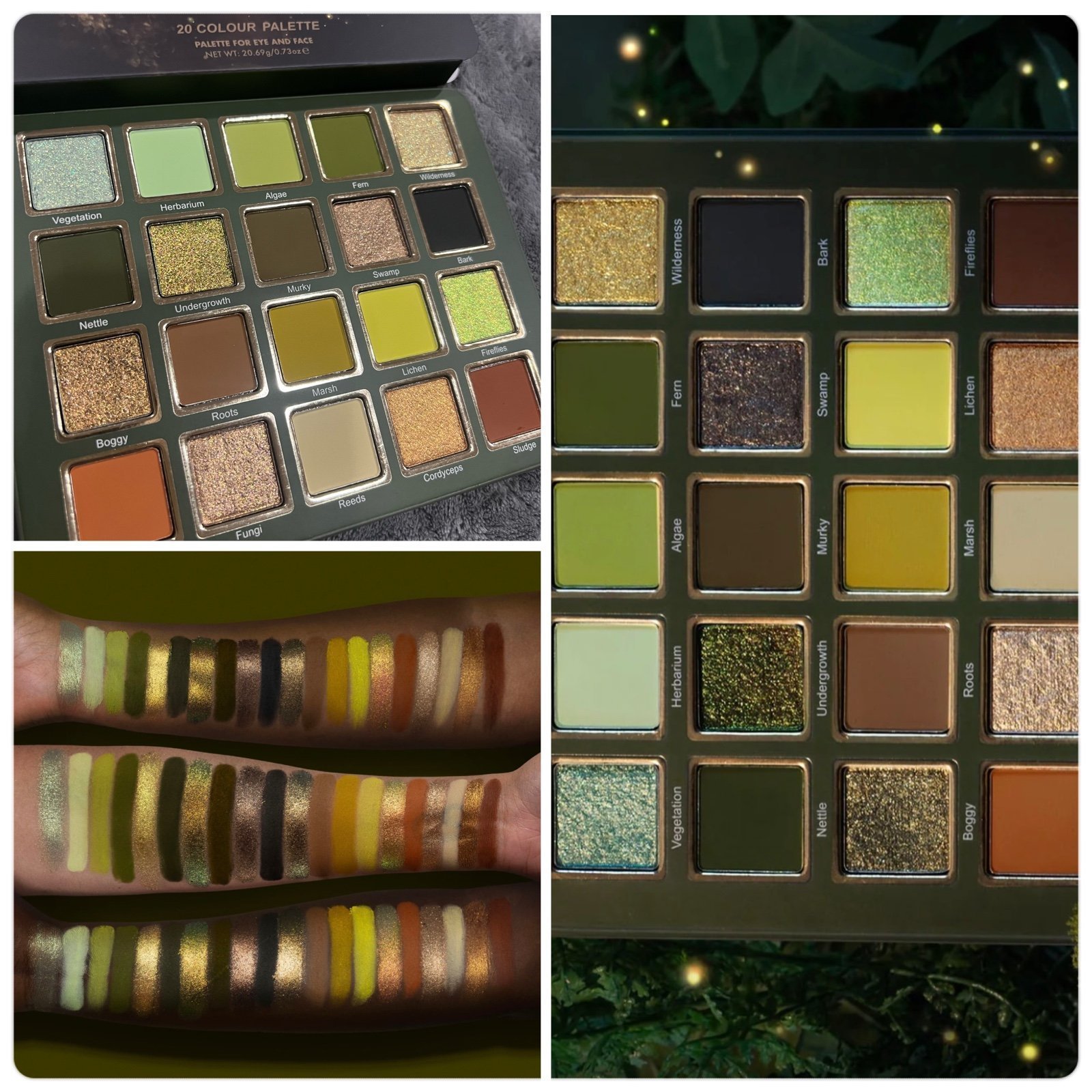 Cosmic Brushes Undergrowth Eyeshadow Palette
