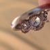 Designer Sterling Siver Ring Signed SW 925 CZ Size 6.5-Estate
