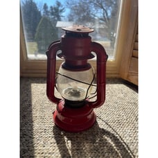 Vintage Dietz Comet H-12 Red Metal Kerosene Railroad Lamp Lantern Slight Patina