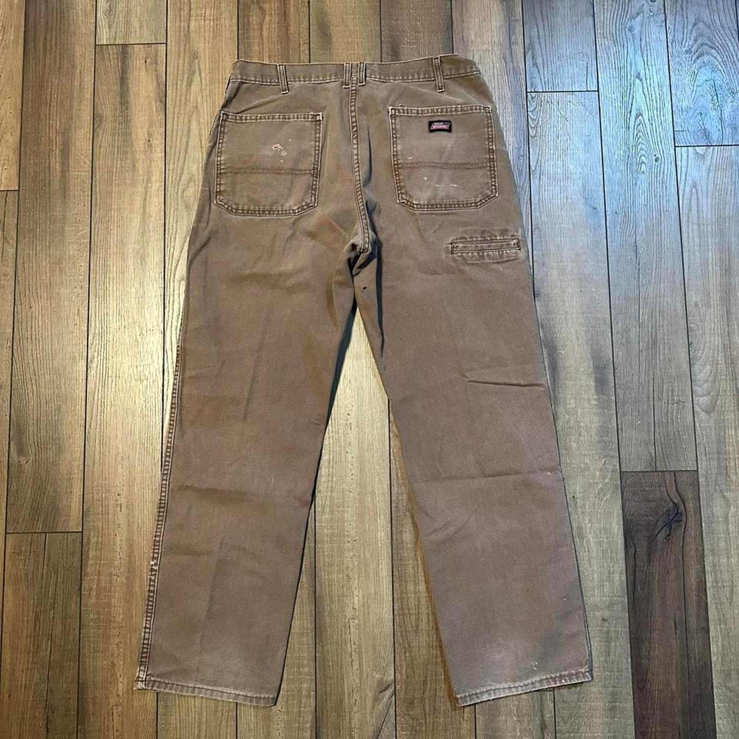 Dickies brown baggy relaxed fit skater style jeans size 36 x 32