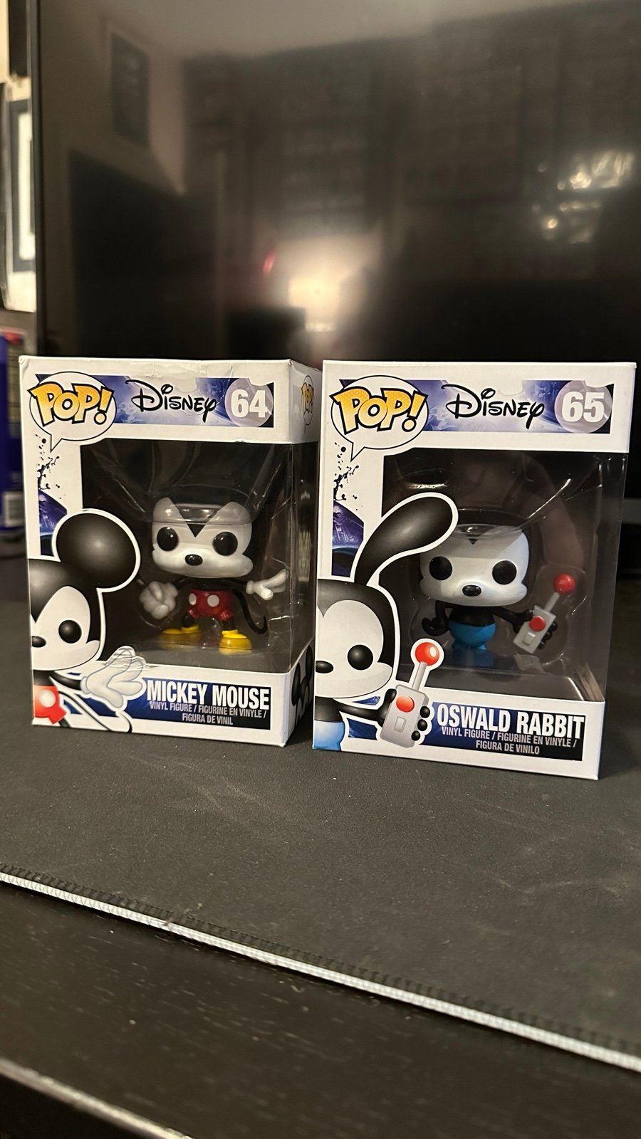 Mickey and Oswald funko duo