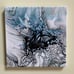 BlueWeb. Original fluid art bloom technique on 10 X 10 inch canvas