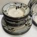 PFALTZGRAFF RUSTIC LEAVES Stoneware 12 Piece Set 4 Bowls 8 Plates Dinner Salad