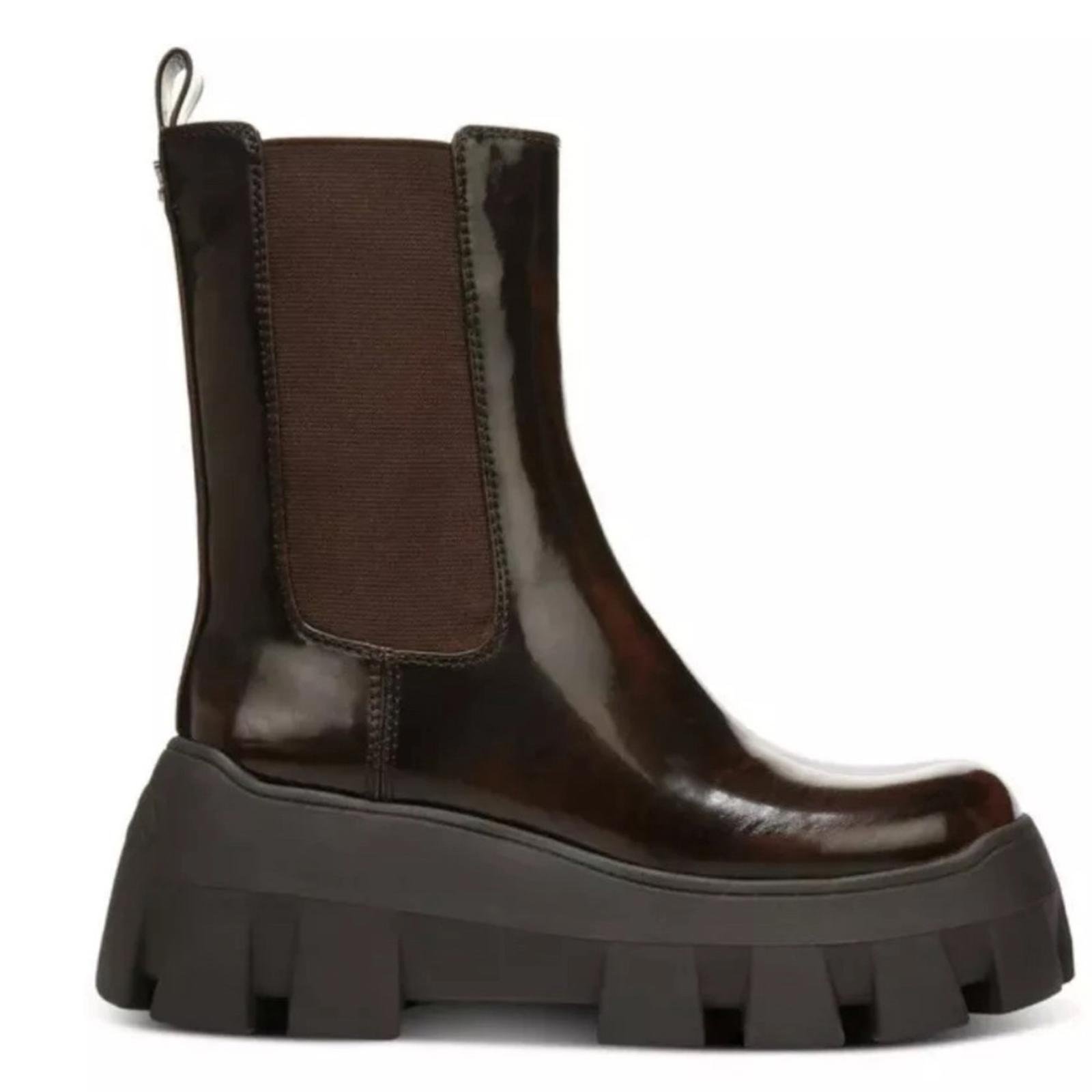 Circus NY Sam Edelman Ana Platform Boots, Brown Size 8.5 NEW Retail 130