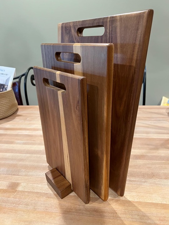 Wood Cutting Boards Set of 3 PCS for Kitchen, Large Wooden Cutting Board