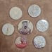 NIB Vintage Godinger/Paul Revere Silversmith Coasters 7pc Silver Plated Set