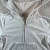 Juicy Coture velour hooded zip front jacket womens size small thick material
