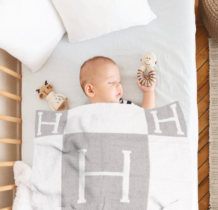Children’s Initial “H” Luxury Soft Throw Blanket
