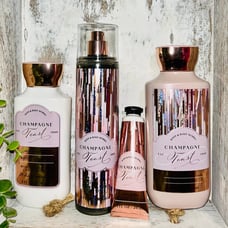 Bath & Body Works CHAMPAGNE TOAST Gift Set Including BBW Reusable Gift Bag