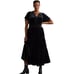 Anthropologie Womens Somerset Velvet Maxi Dress Size 2X Pockets Black Whimsigoth