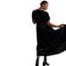Anthropologie Womens Somerset Velvet Maxi Dress Size 2X Pockets Black Whimsigoth
