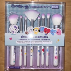 Limited Edition Hello kitty Crème Shop Bt21 purple makeup brush set