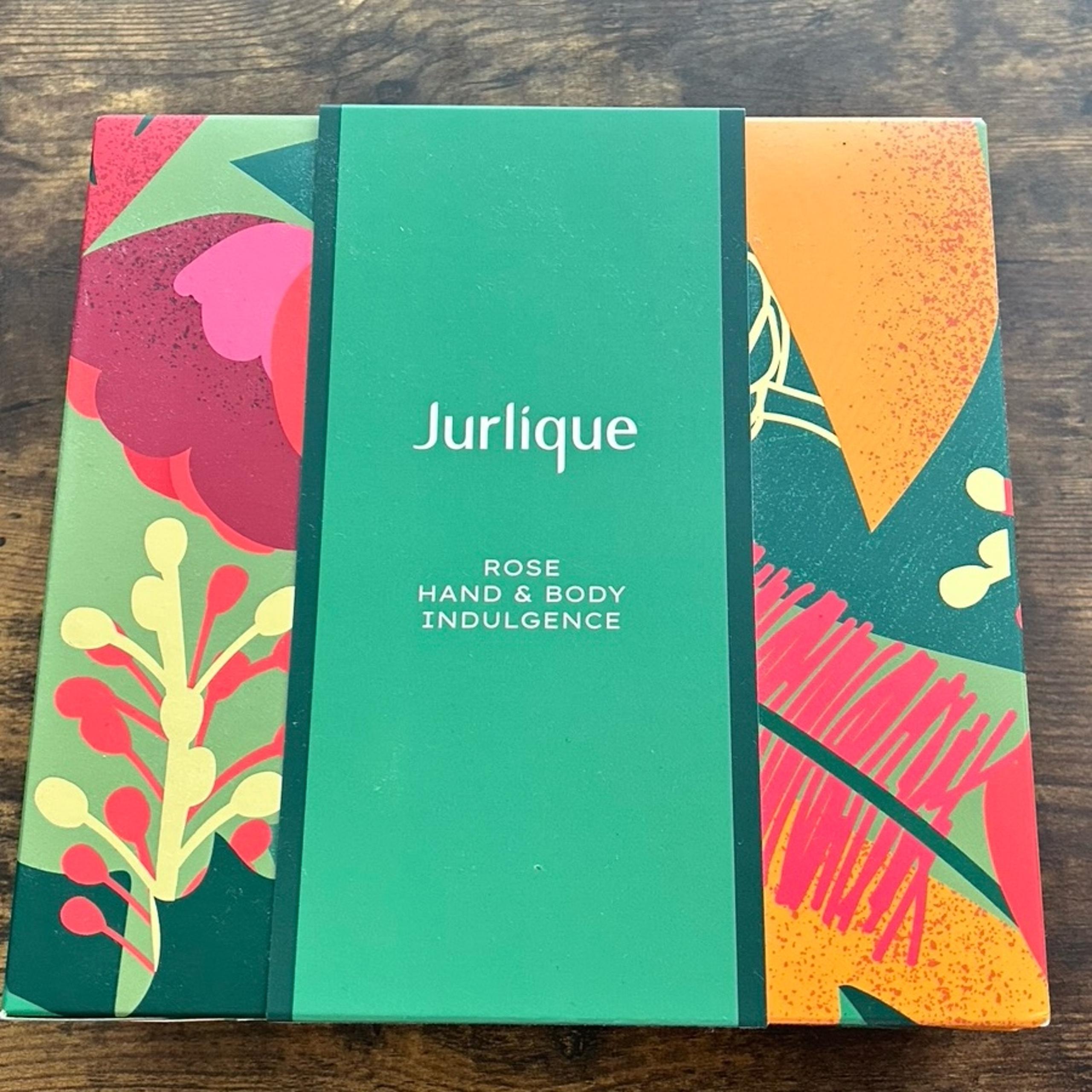 Jurlique Rose Handcream/shower gel/body lotion Indulgence 3 Full Size Gift Set.