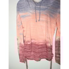 Women Nordstrom Te Verde Long Sleeves Tie-Dye Hoodie with Drawstring Top