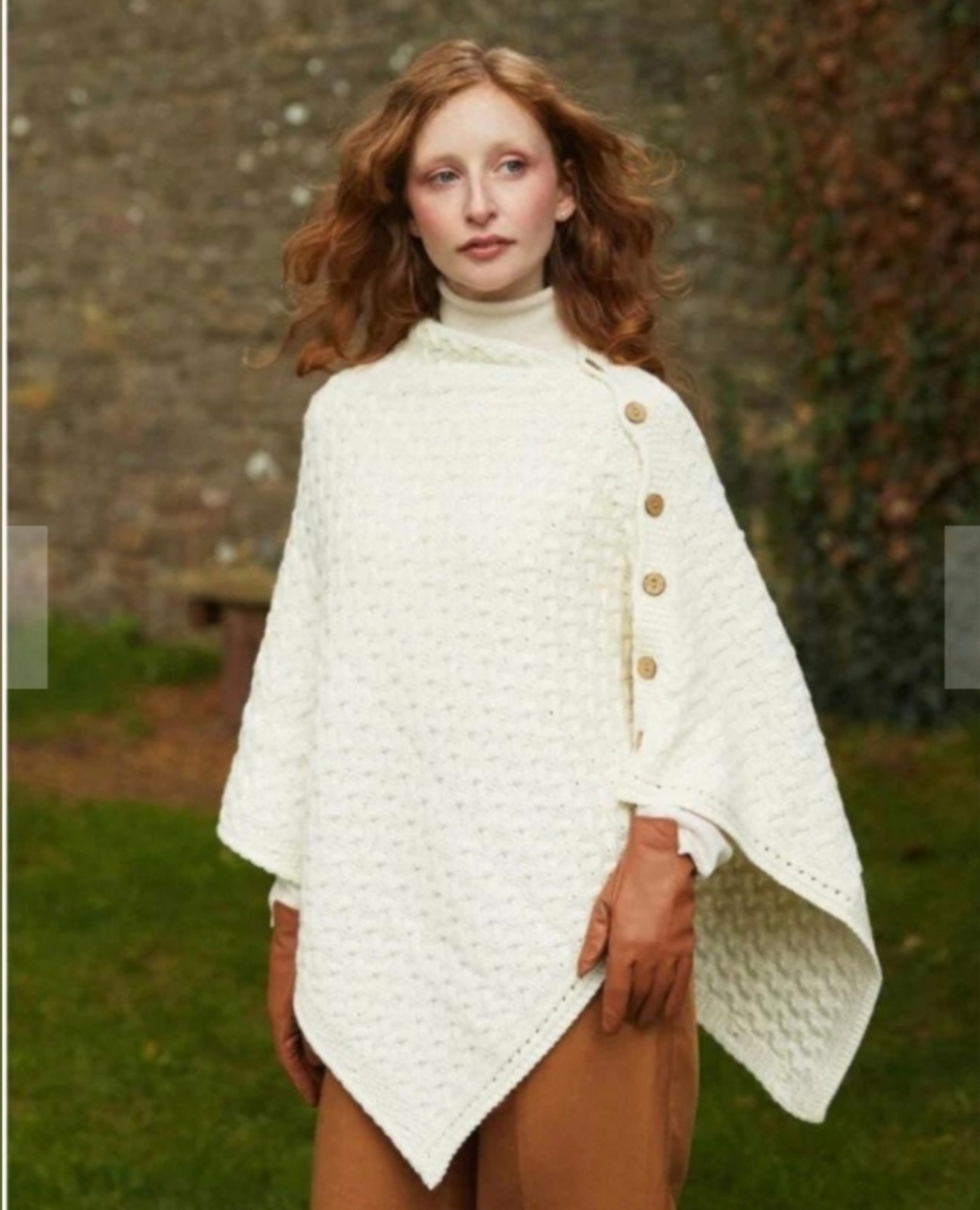 Aran Convertible Poncho, size OS, NWT