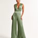 Abercrombie Fitch Giselle Pleated Jumpsuit, Size Medium, Green, New, 140