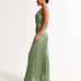 Abercrombie Fitch Giselle Pleated Jumpsuit, Size Medium, Green, New, 140
