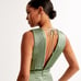 Abercrombie Fitch Giselle Pleated Jumpsuit, Size Medium, Green, New, 140