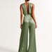 Abercrombie Fitch Giselle Pleated Jumpsuit, Size Medium, Green, New, 140