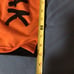 Mens track suit top with bottom orange black asian size xl U.S. med new