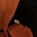 Mens track suit top with bottom orange black asian size xl U.S. med new