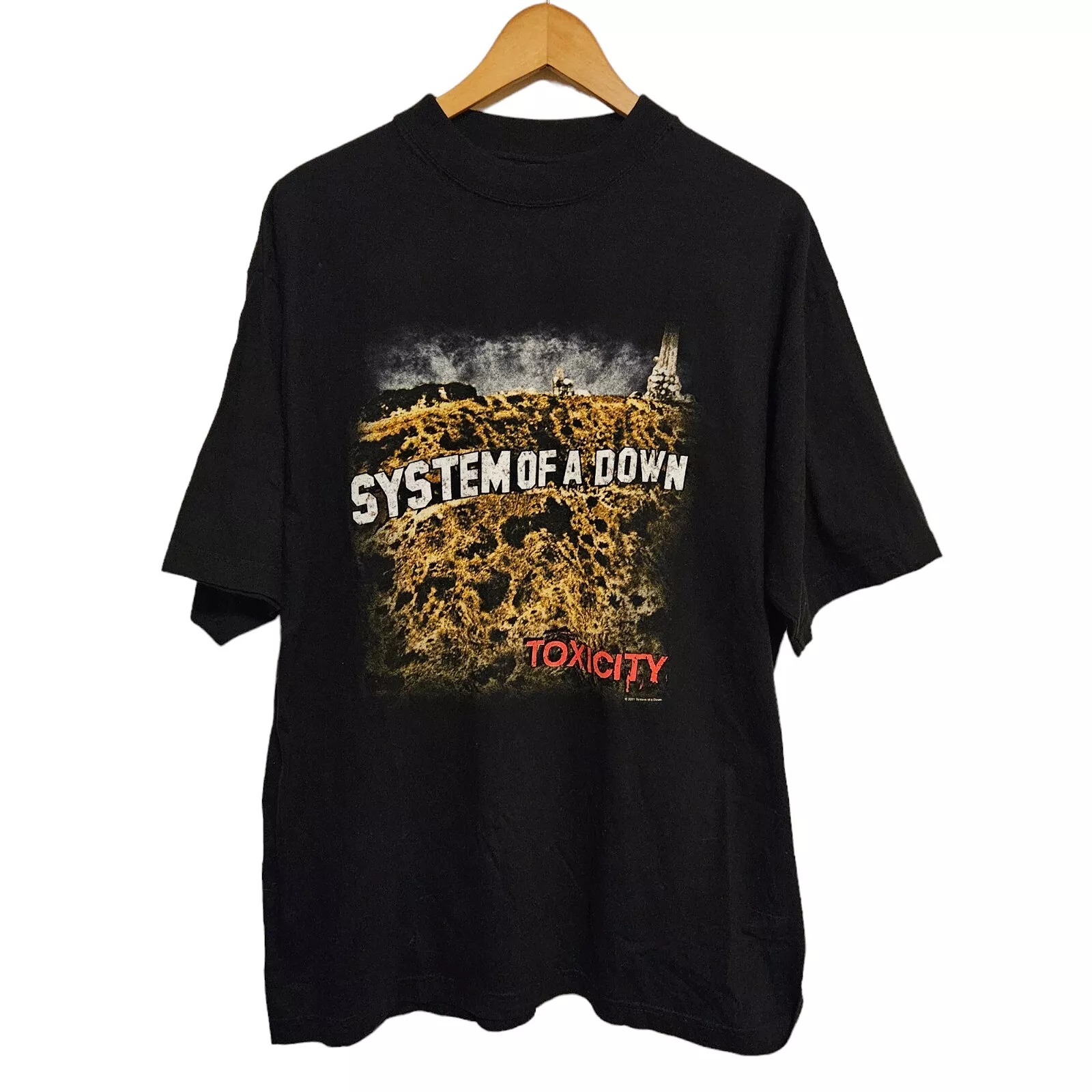 AUTHENTIC ORIGINAL Vintage 2001 System Of A Down Toxicity Tour T Shirt XL